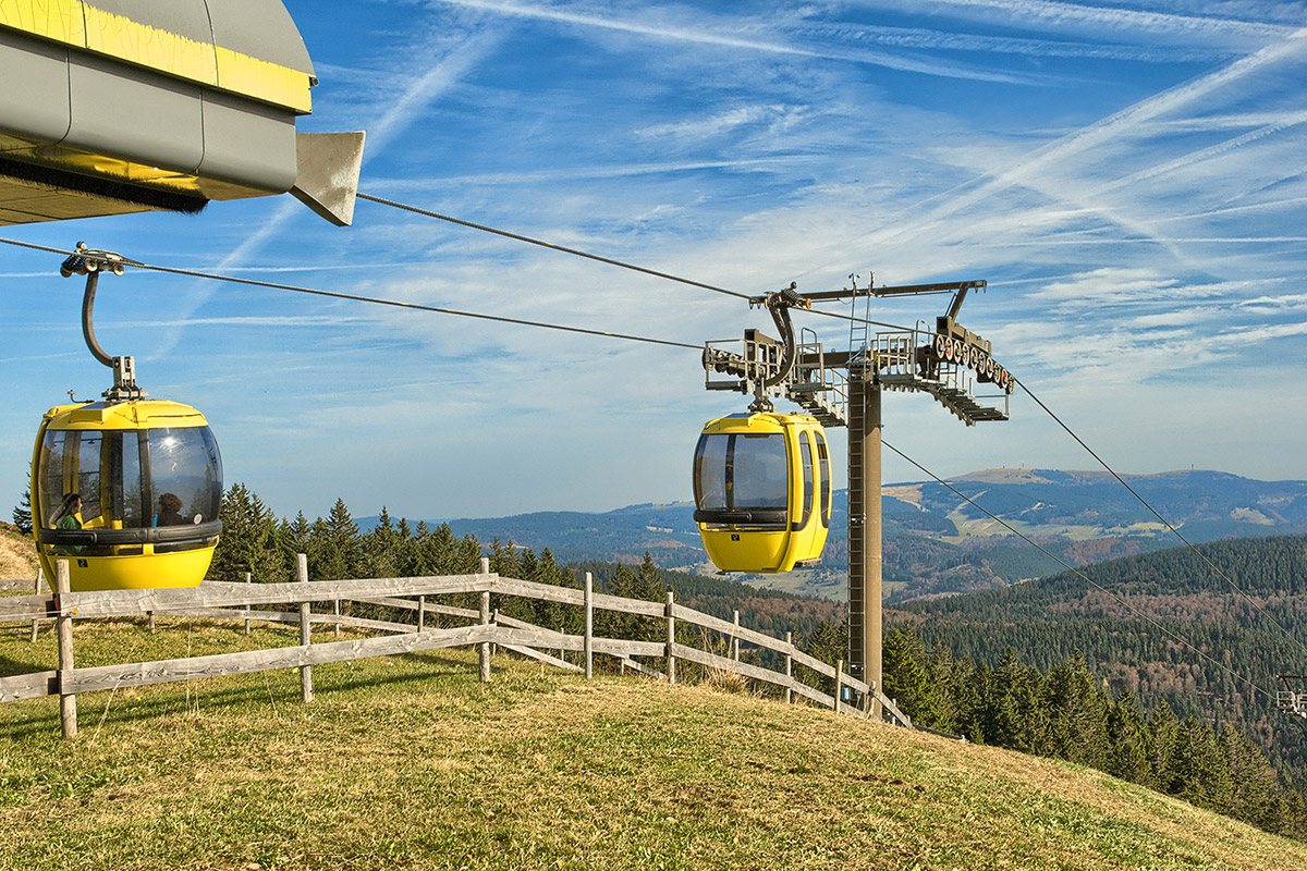 Seilbahn auf den Belchengipfel